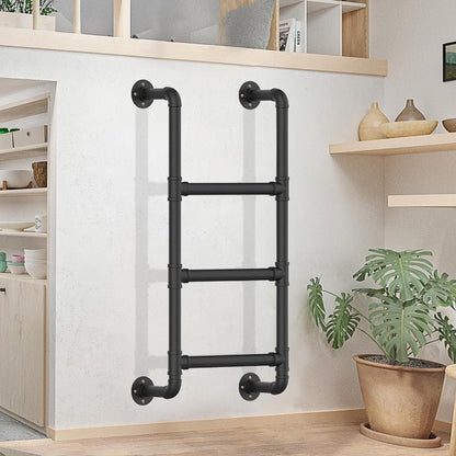 3-Rung Wall-Mounted Metal Ladder for Attics, Bunk Beds & Emergencies - Horizon Endless