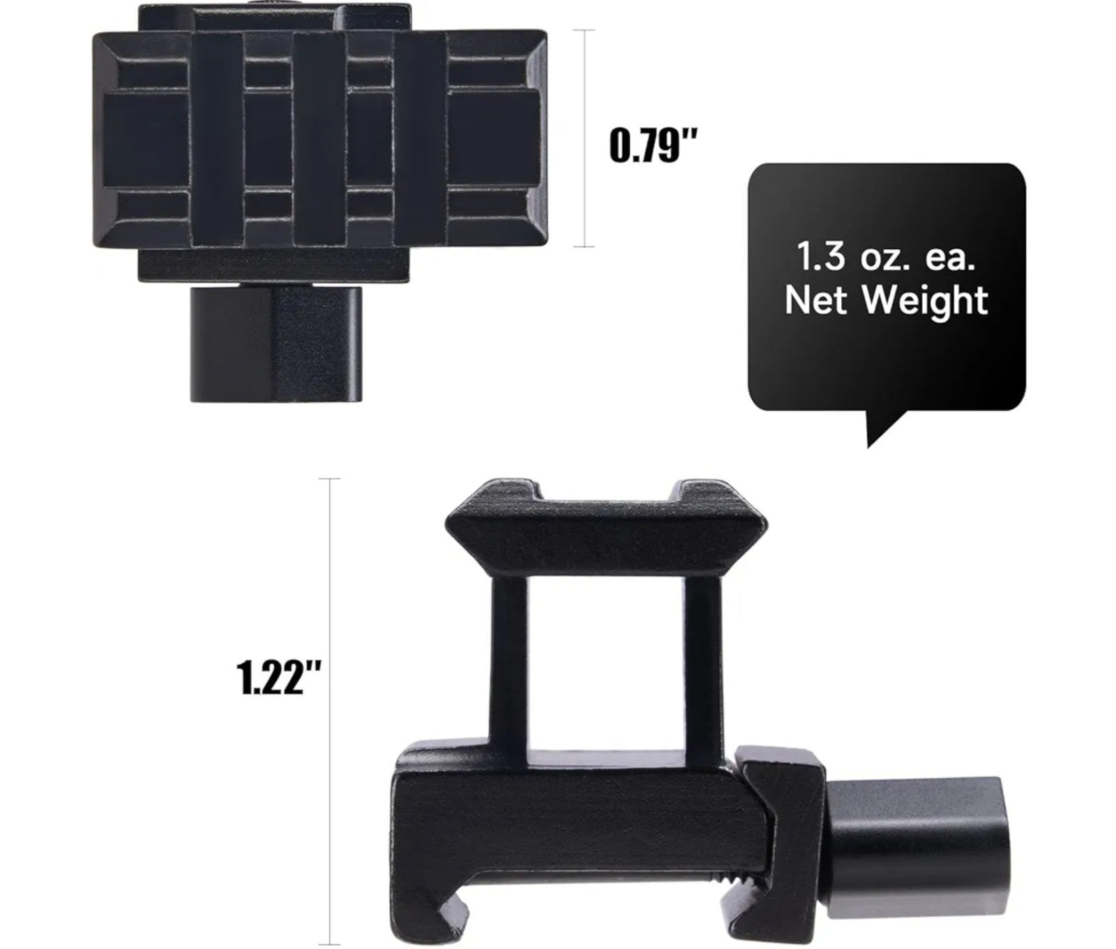 3 Slot Tactical Rail Base QD Mount Lockdown Riser 20mm Picatinny Adapter - Horizon Endless