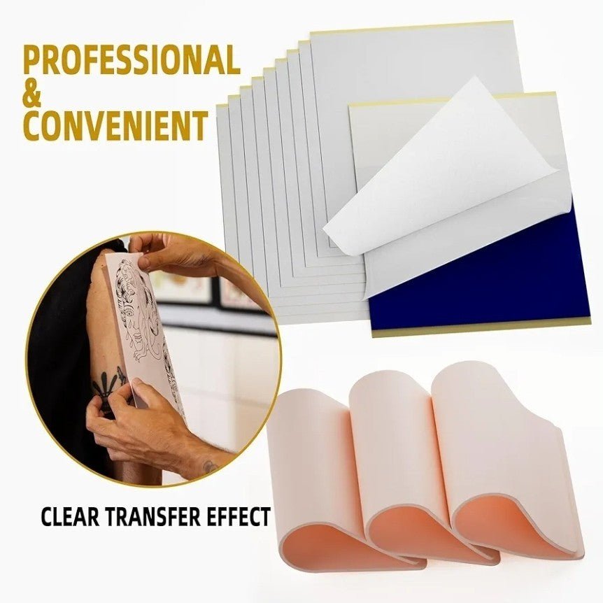 3MM Tattoo Skin Practice Kit - 13Pcs Fake Skin and Stencil Paper Kit Including 3 - Horizon Endless