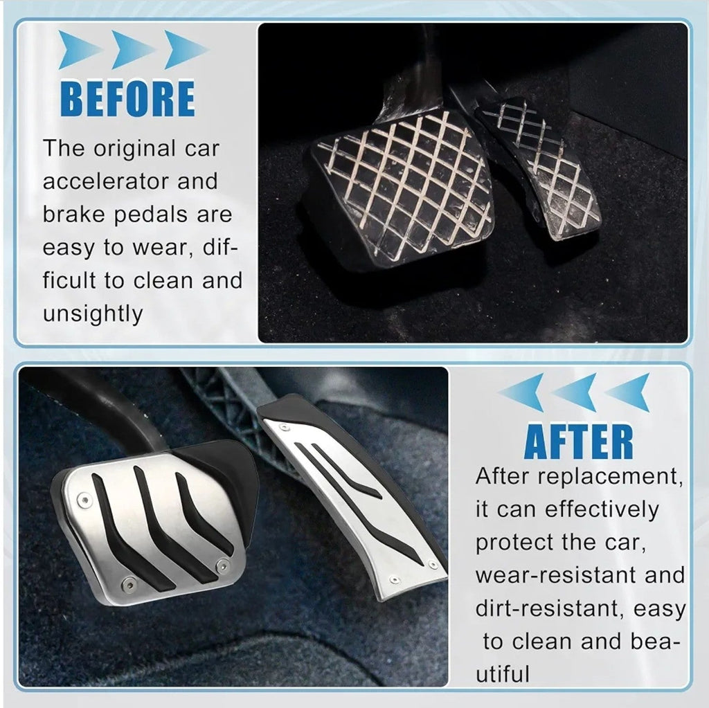3Pcs Accelerator Pedal and Brake Pedal Cover Set Custom for BMW 1 2 3 4 Series - Horizon Endless