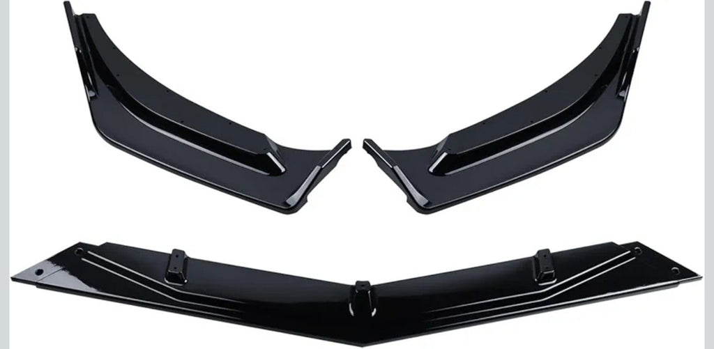 3pcs Front Bumper Lip Spoiler Kit Compatible with Chevy Malibu 2019-2025 Black - Horizon Endless