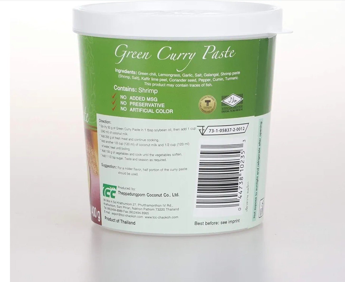 3x Green Curry Paste, Authentic Thai Green Curry Paste for Thai Curries & Other - Horizon Endless