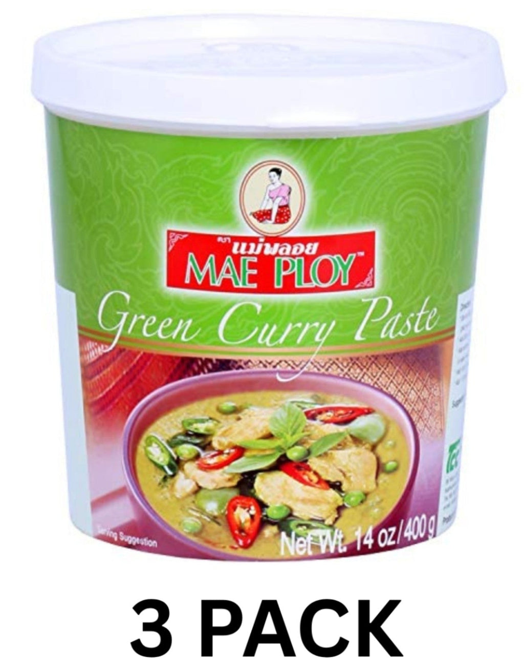 3x Green Curry Paste, Authentic Thai Green Curry Paste for Thai Curries & Other - Horizon Endless