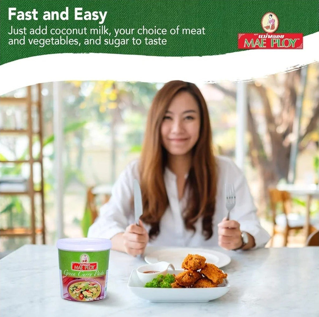 3x Green Curry Paste, Authentic Thai Green Curry Paste for Thai Curries & Other - Horizon Endless