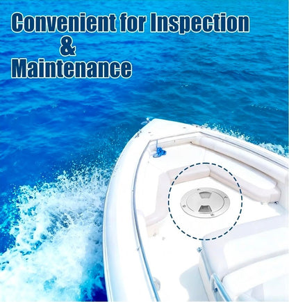 4 Inch Round Boat Hatch Cover,Stainless Steel Marine Deck Hatch,Waterproof Boat Access Hatch for Kayak, Yacht & RV, Heavy Duty, Universal Fit - Horizon Endless