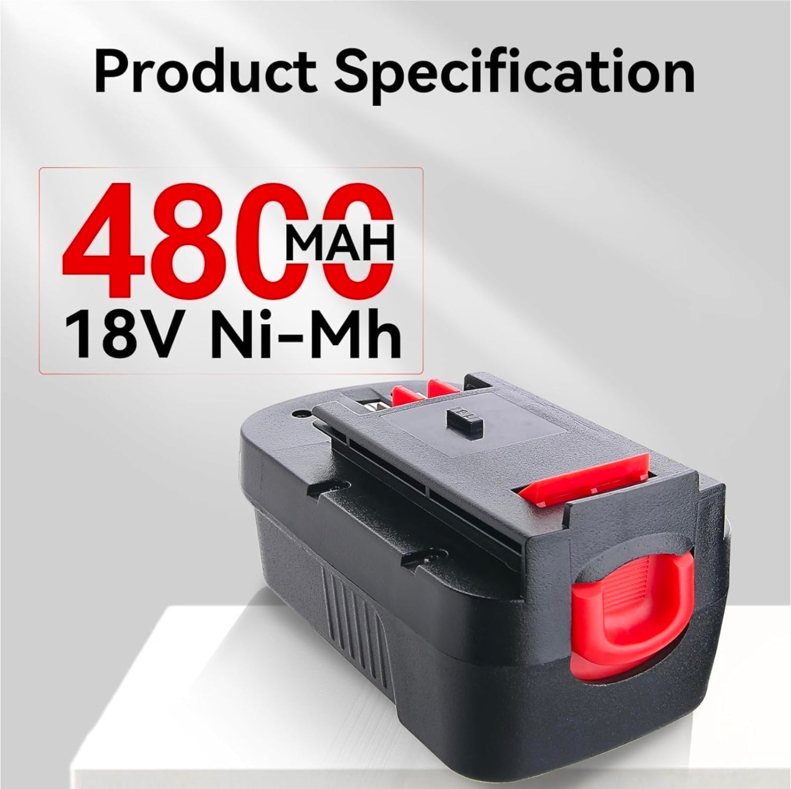 Black Decker 18V Ni-Mh Battery Replacement - 2Pack, 4.8Ah HPB18 for Power Tools, Compatible with - Horizon Endless