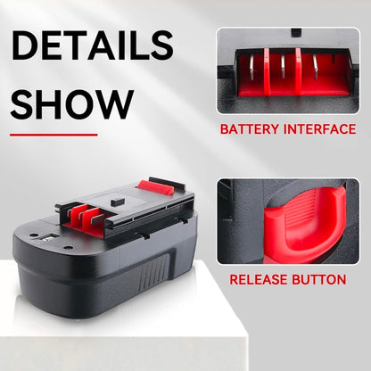 Black Decker 18V Ni-Mh Battery Replacement - 2Pack, 4.8Ah HPB18 for Power Tools, Compatible with - Horizon Endless