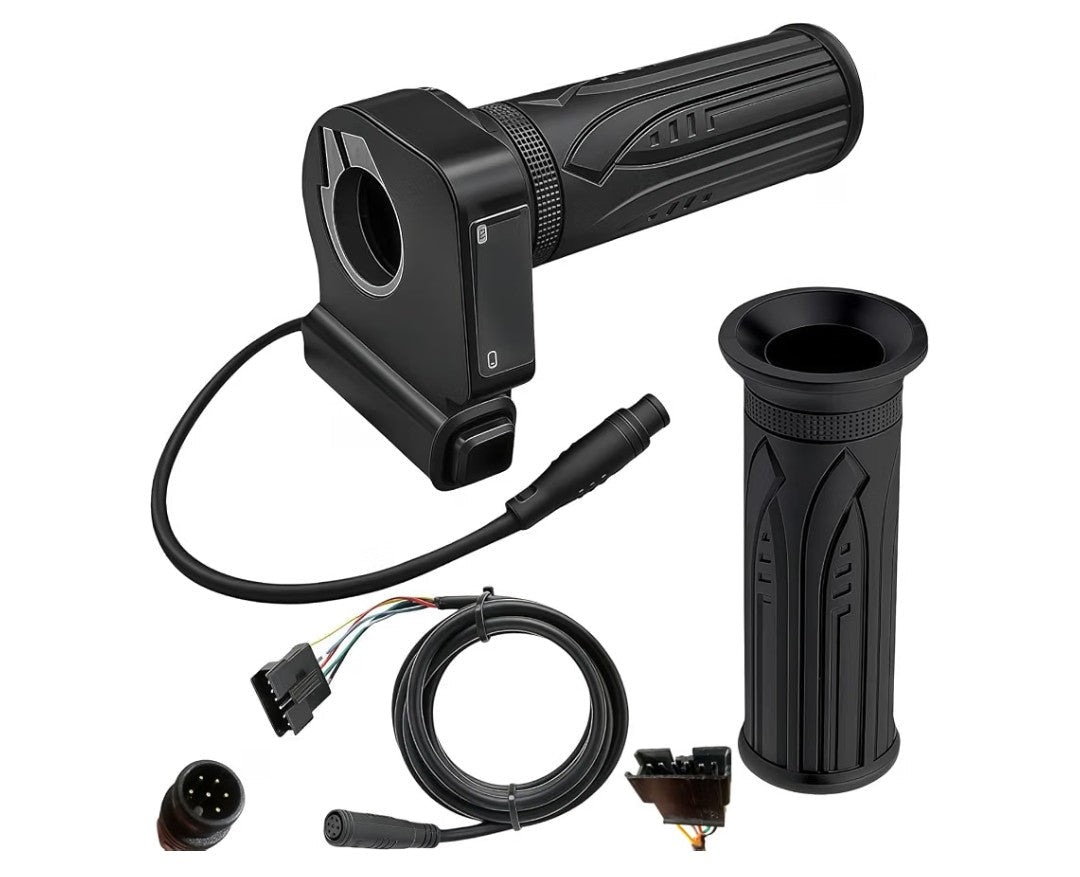 48V Electric Bike Throttle Grip with LCD Display & Cruise Control, 6-Pin - Horizon Endless