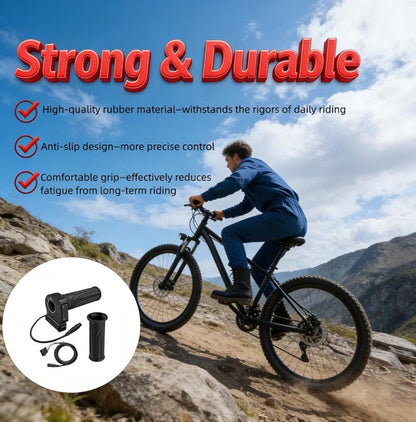 48V Electric Bike Throttle Grip with LCD Display & Cruise Control, 6-Pin - Horizon Endless