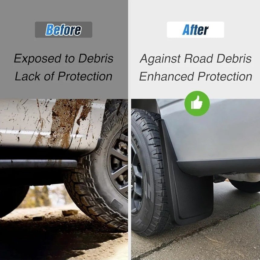 4x Black Splash Guards Mud Flaps W/ Hardware for Ford F150 2021-2026 Front Rear - Horizon Endless