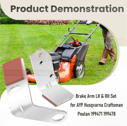 Husqvarna Brake Arm Kit for Craftsman & AYP Compatible Mowers - LH/RH Set - Horizon Endless