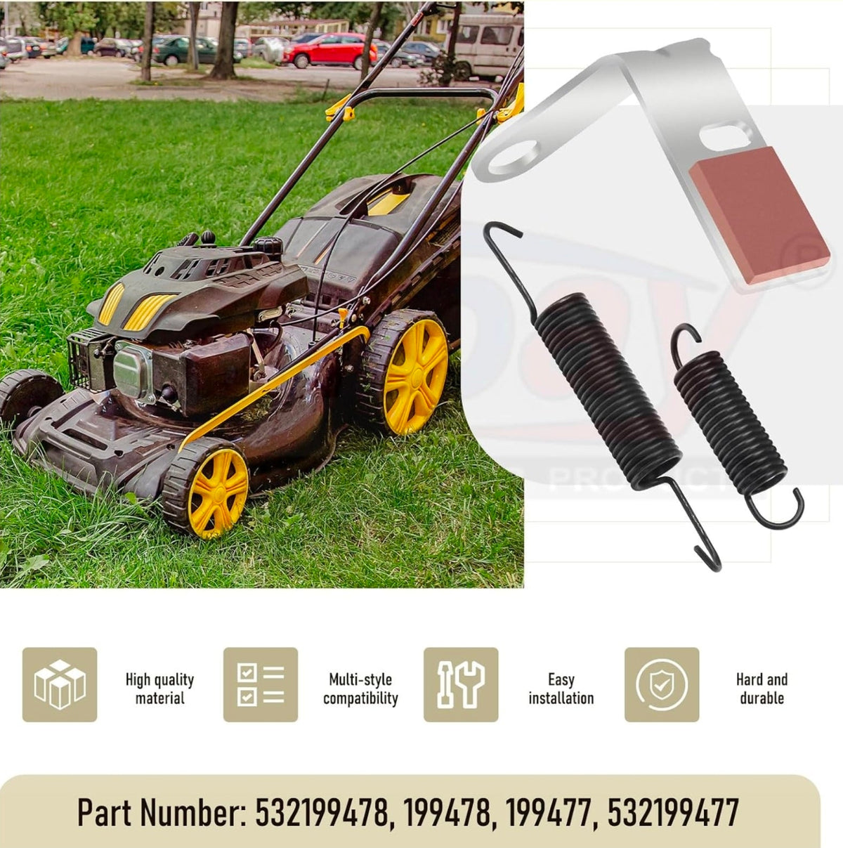 Husqvarna Brake Arm Kit for Craftsman & AYP Compatible Mowers - LH/RH Set - Horizon Endless
