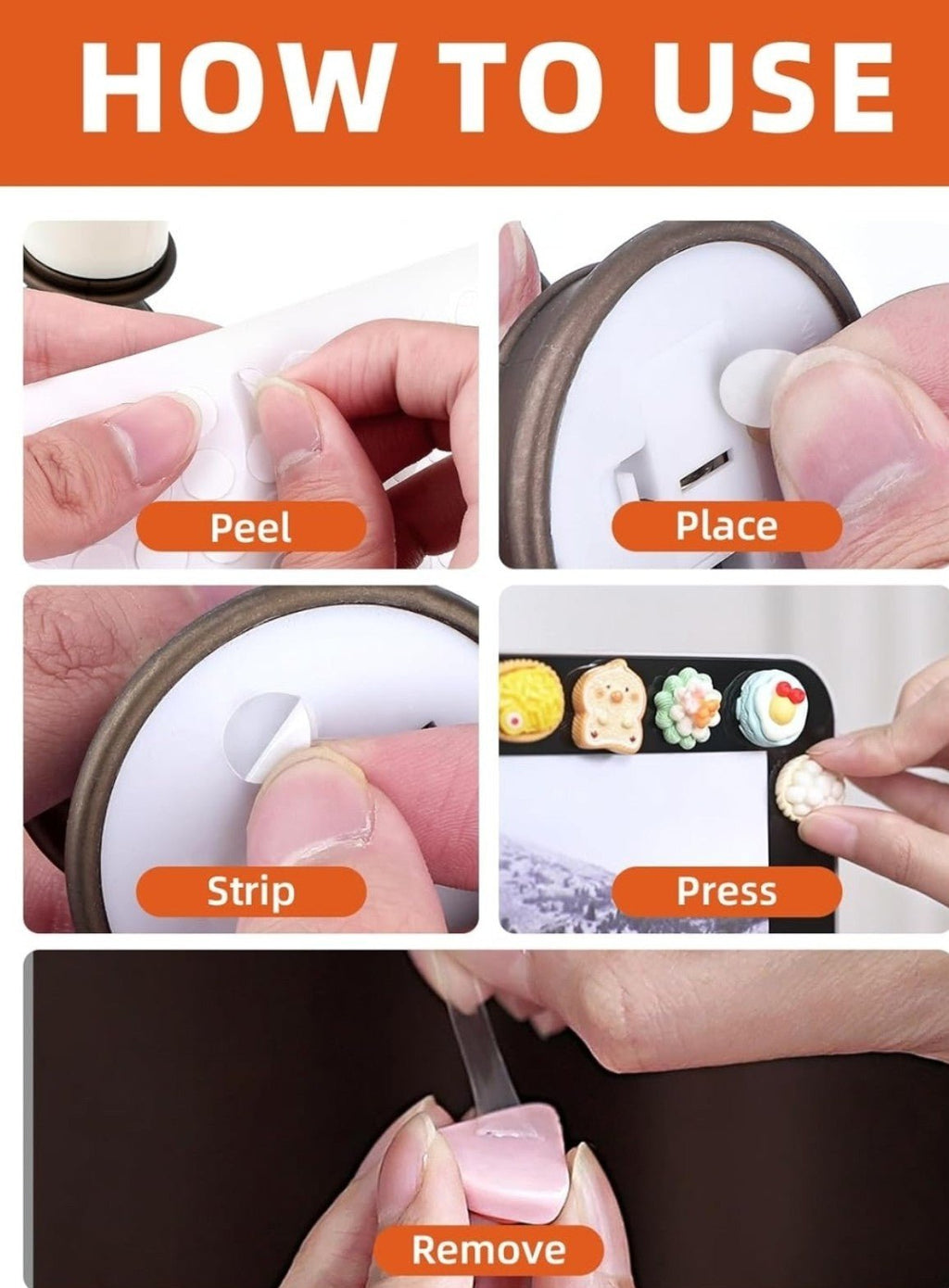 550Pcs Double Sided Sticky Dots, Round Clear Museum Putty Tape Removable Stic... - Horizon Endless
