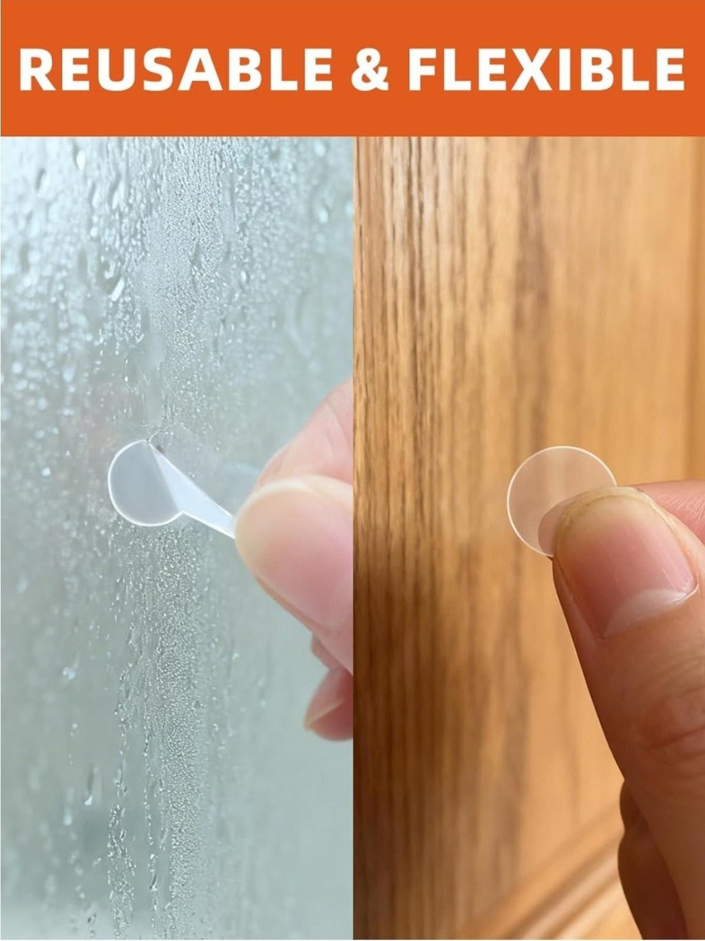 550Pcs Double Sided Sticky Dots, Round Clear Museum Putty Tape Removable Stic... - Horizon Endless