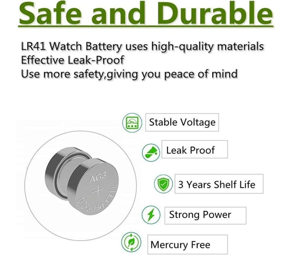 570Pcs AG3 LR41 Batteries 392 384 192 1.5V Alkaline Button Coin Cell Battery - Horizon Endless