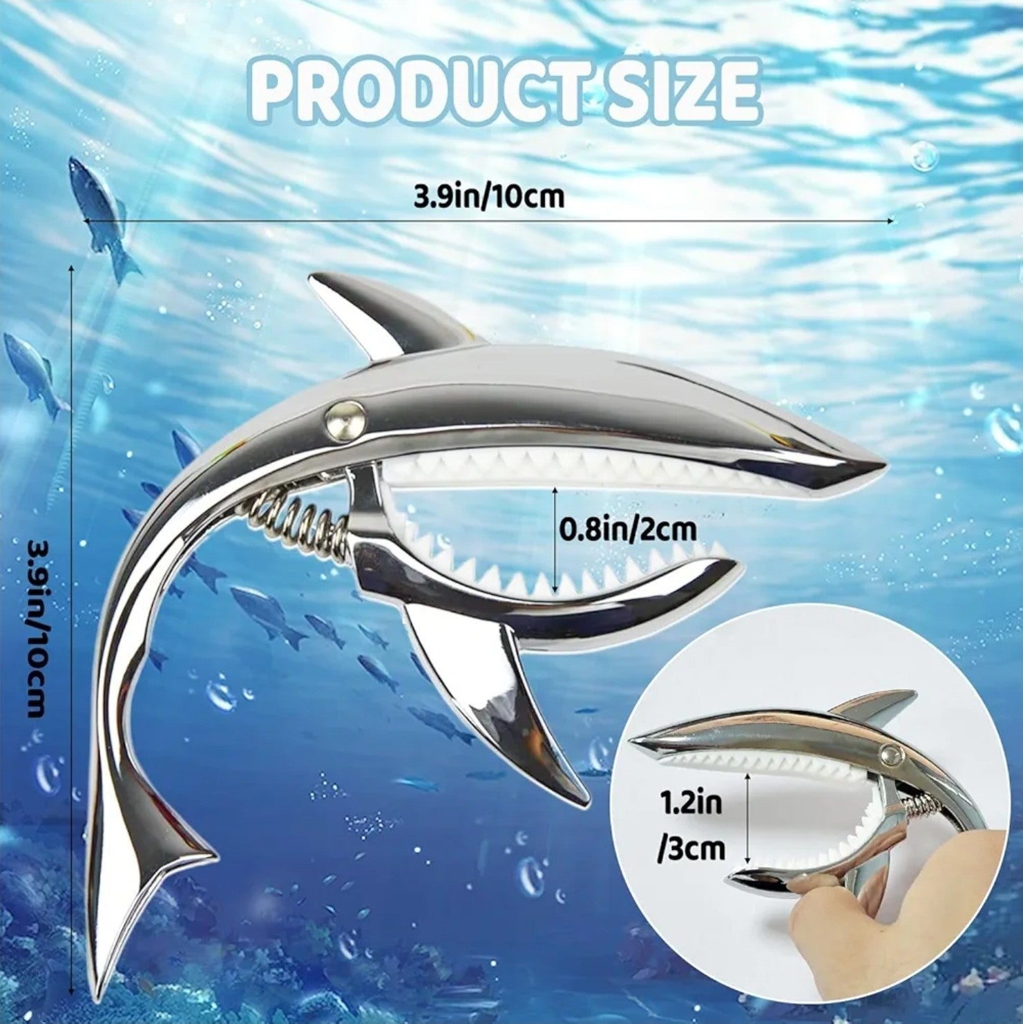 Shark Guitar Capo Pretty Cool Capo for Electric Acoustic Classical Guitar