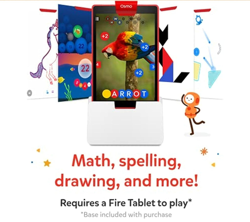 Osmo Little Genius Starter Kit Educational Games Ages 6-10+ Fire Tablet Learning