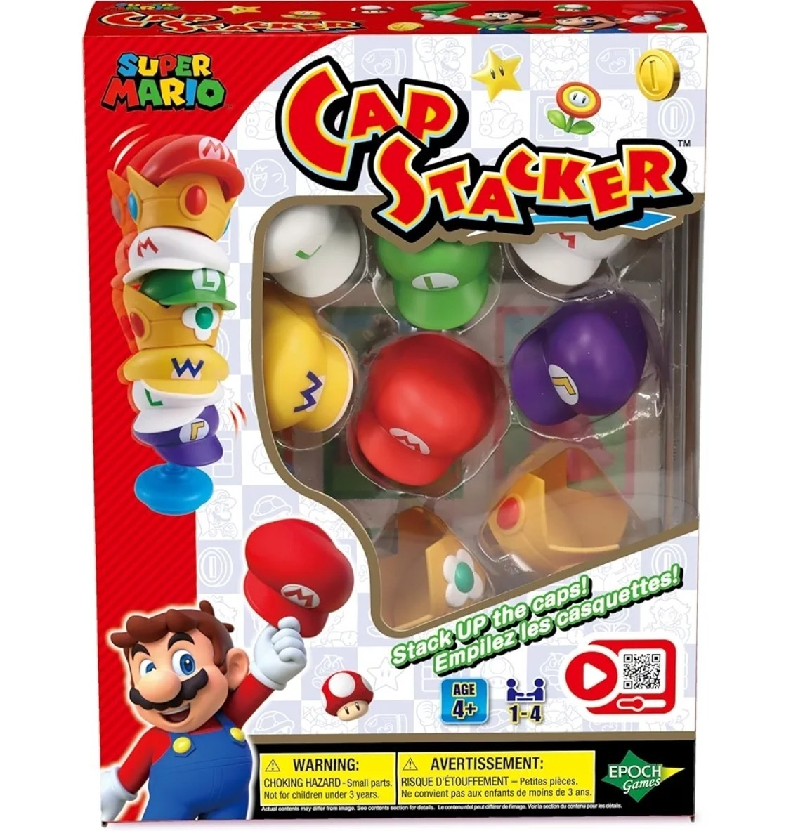 Epoch Everlasting Play Super Mario Cap Tower Balancing Game Toy New Sealed Game