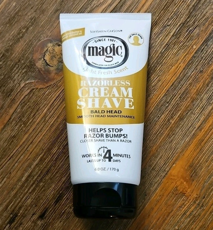Magic Razorless Shaving Cream for Men, Hair Removal Cream, for Bald Head Main..