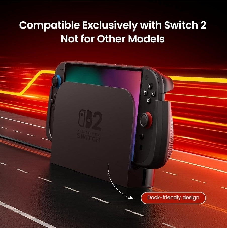 Dockable Case for Nintendo Switch 2 2025 7.9 Inch TPU Grip Protective Cover
