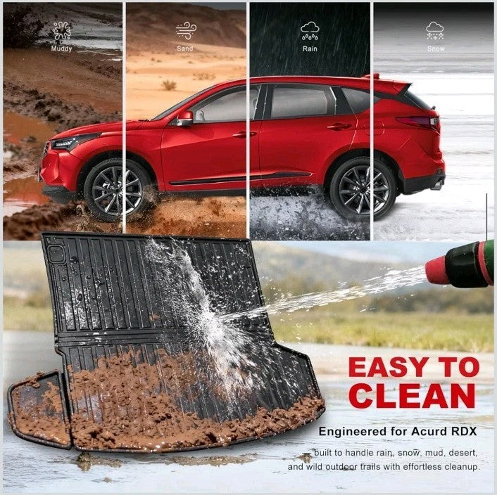 Rear Trunk Cargo Mat Liner For Acura RDX 2019-2026 All Weather