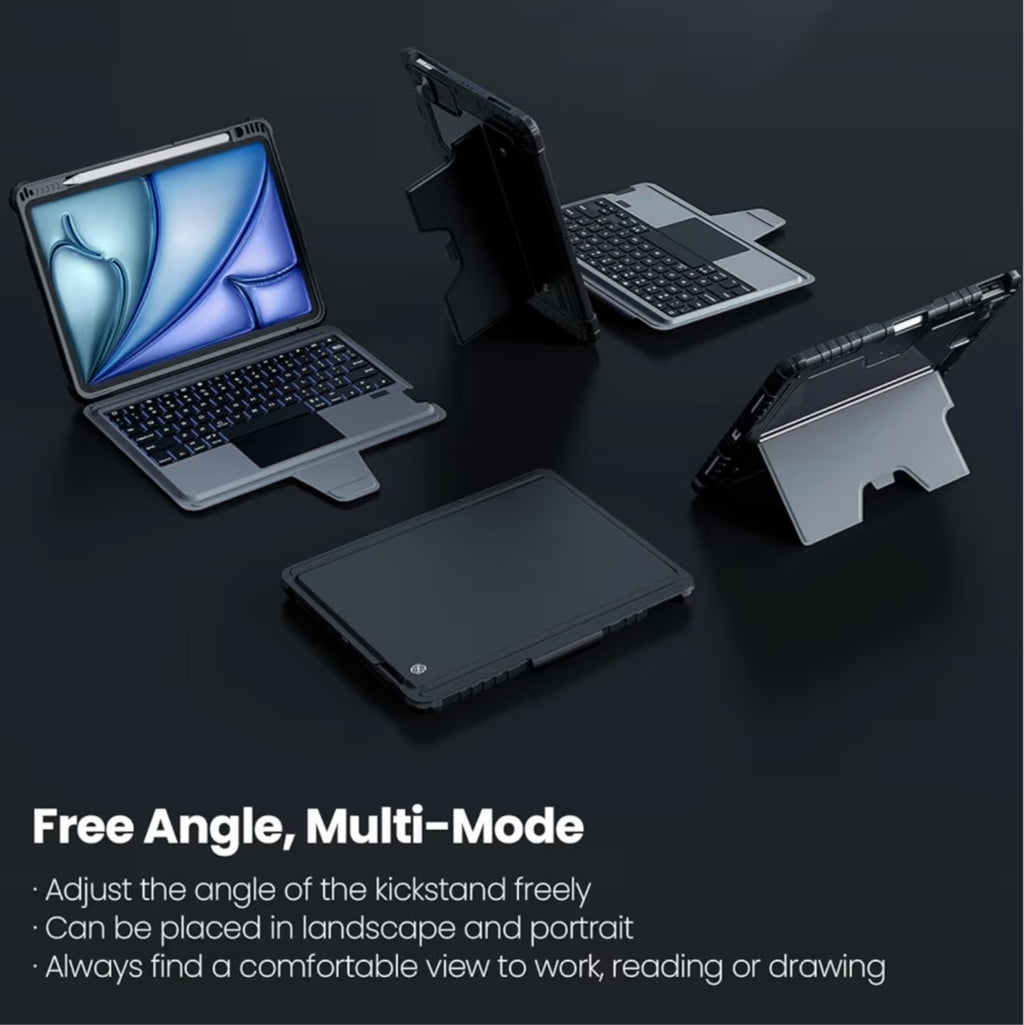 Wireless Magic Keyboard Case for Apple Ipad Air 10.9" / 11" M2 2024 Ipad Pro 11"