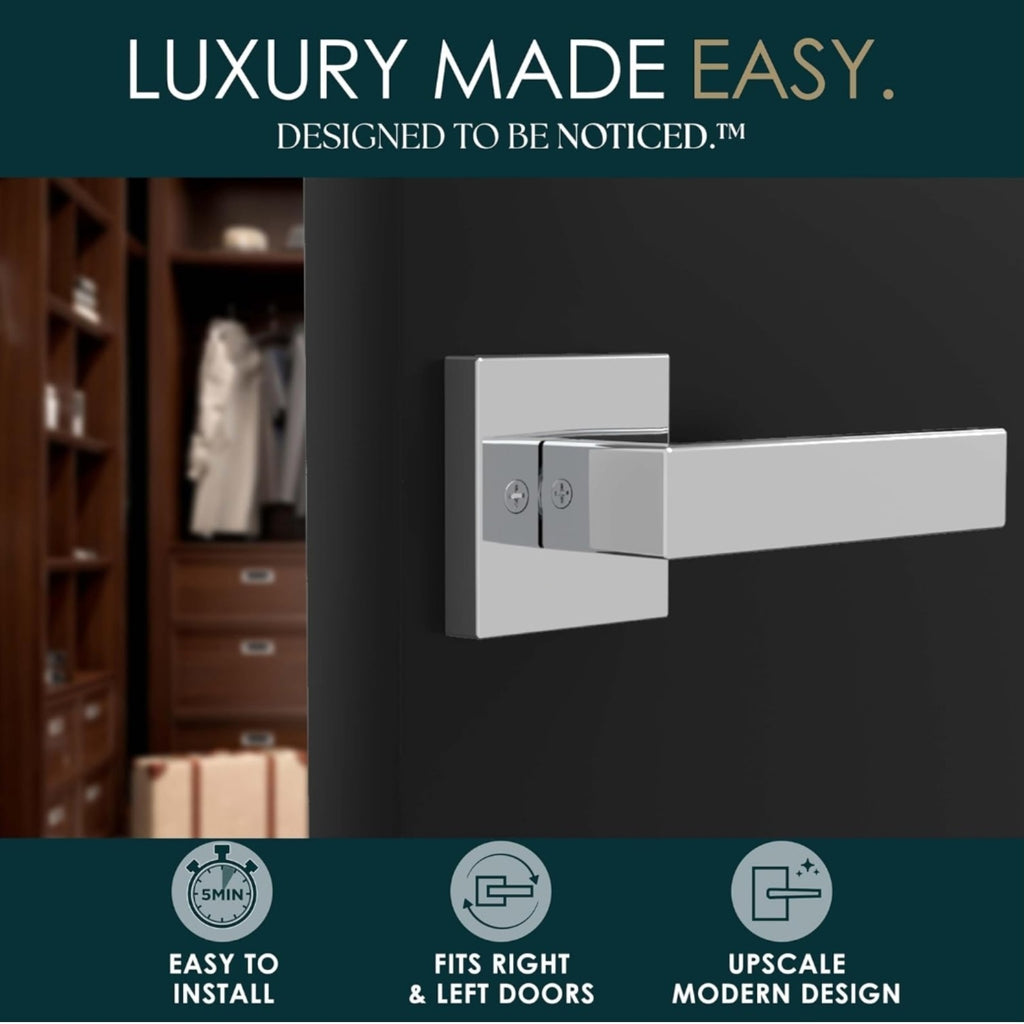 Mega Handles Pack of 8 Door Lever Dummy Lever Door Handle for Closets French NOB