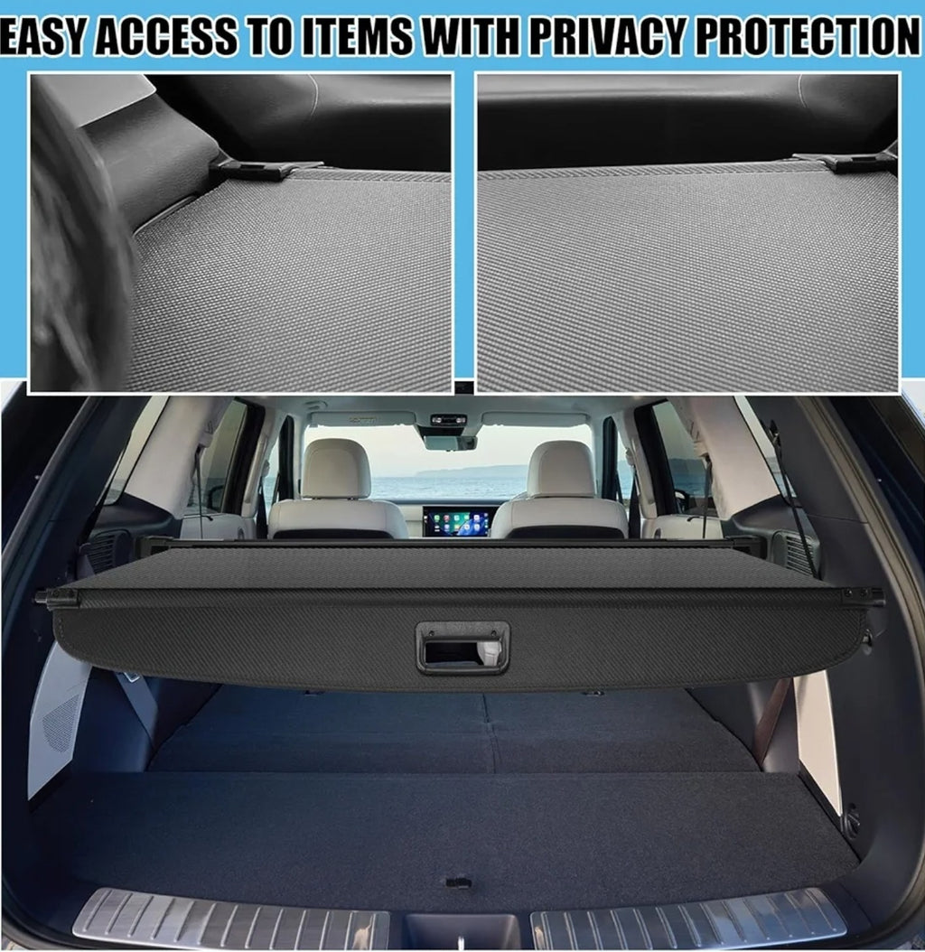 For 2026 Hyundai Palisade Leather Style Retractable Rear Trunk Cargo Cover Shade