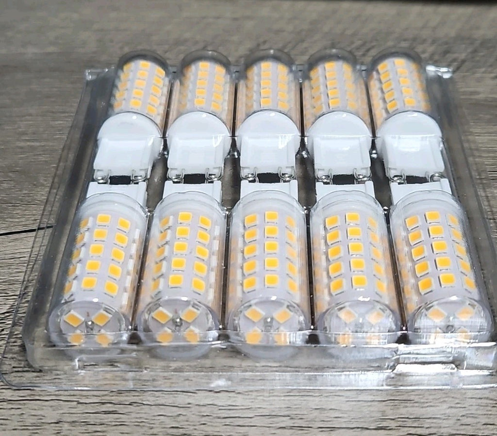 G9 Led Bulbs 5W Replace 50 Watt 60 Watt Halogen Equivalent,2700K Soft Warm 10 Pc