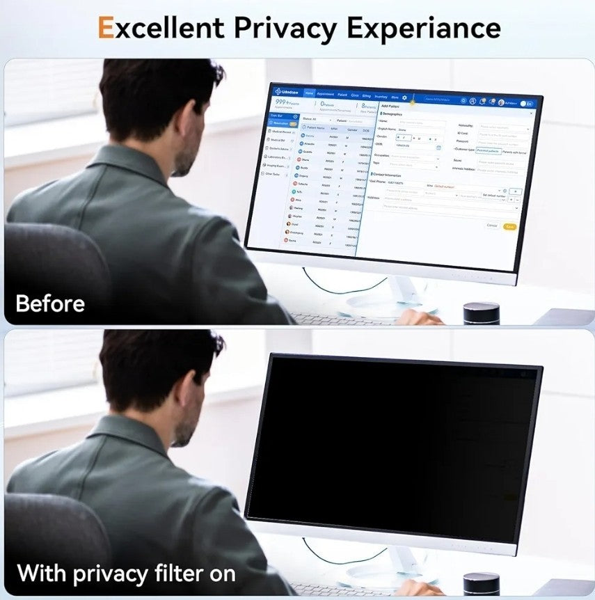 34 Inch Curved Computer Privacy Screen Filter for 21:9 Aspect Ratio Widescree...
