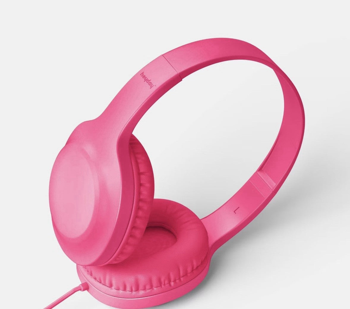 Heyday Wired Headphones - NEON PINK - New In Box Sealed 3.5mm Aux Plug