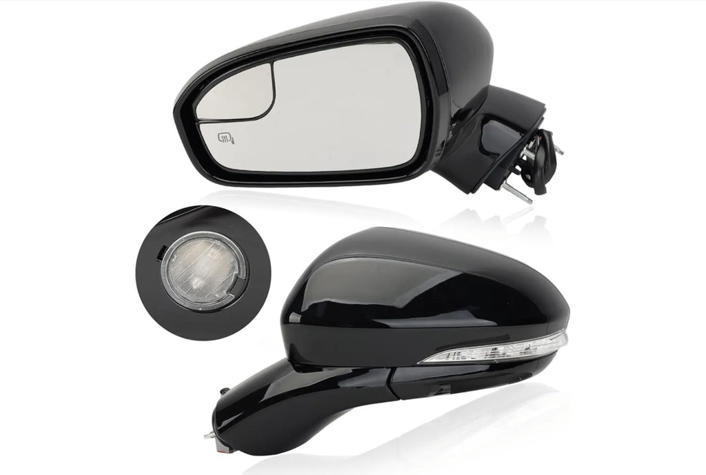 Left Driver Side Black 7 Pin Mirror for 2013 2014 2015 2016 Ford Fusion Sedan S