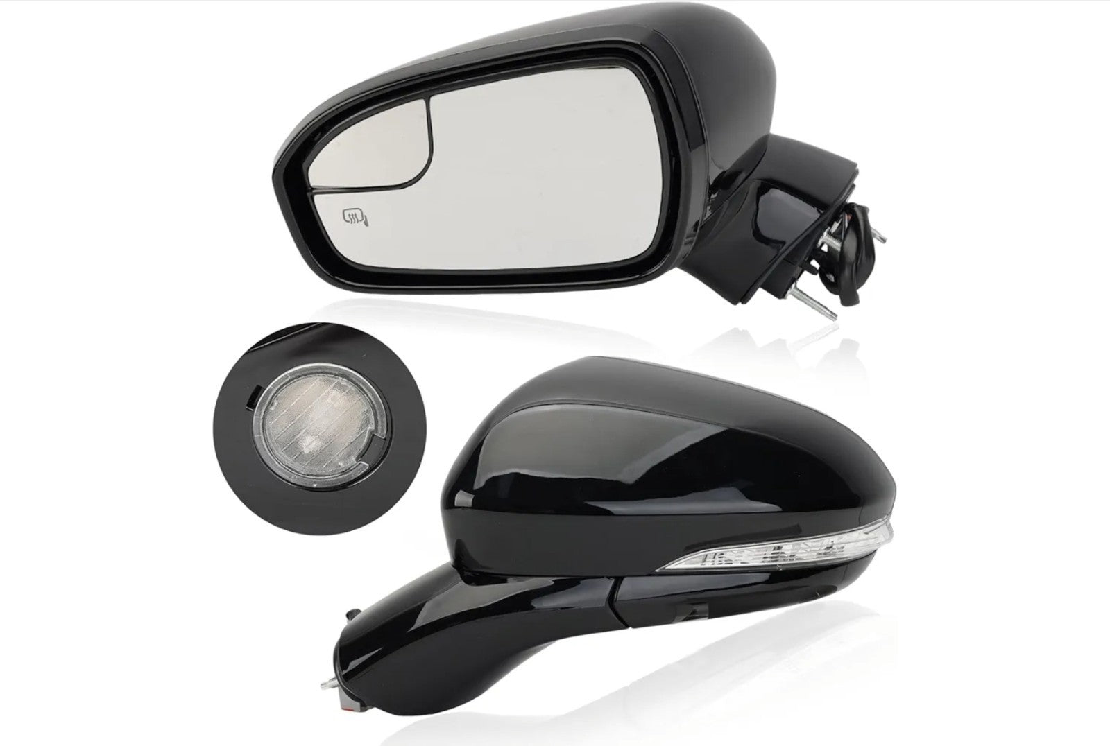Left Driver Side Black 7 Pin Mirror for 2013 2014 2015 2016 Ford Fusion Sedan S