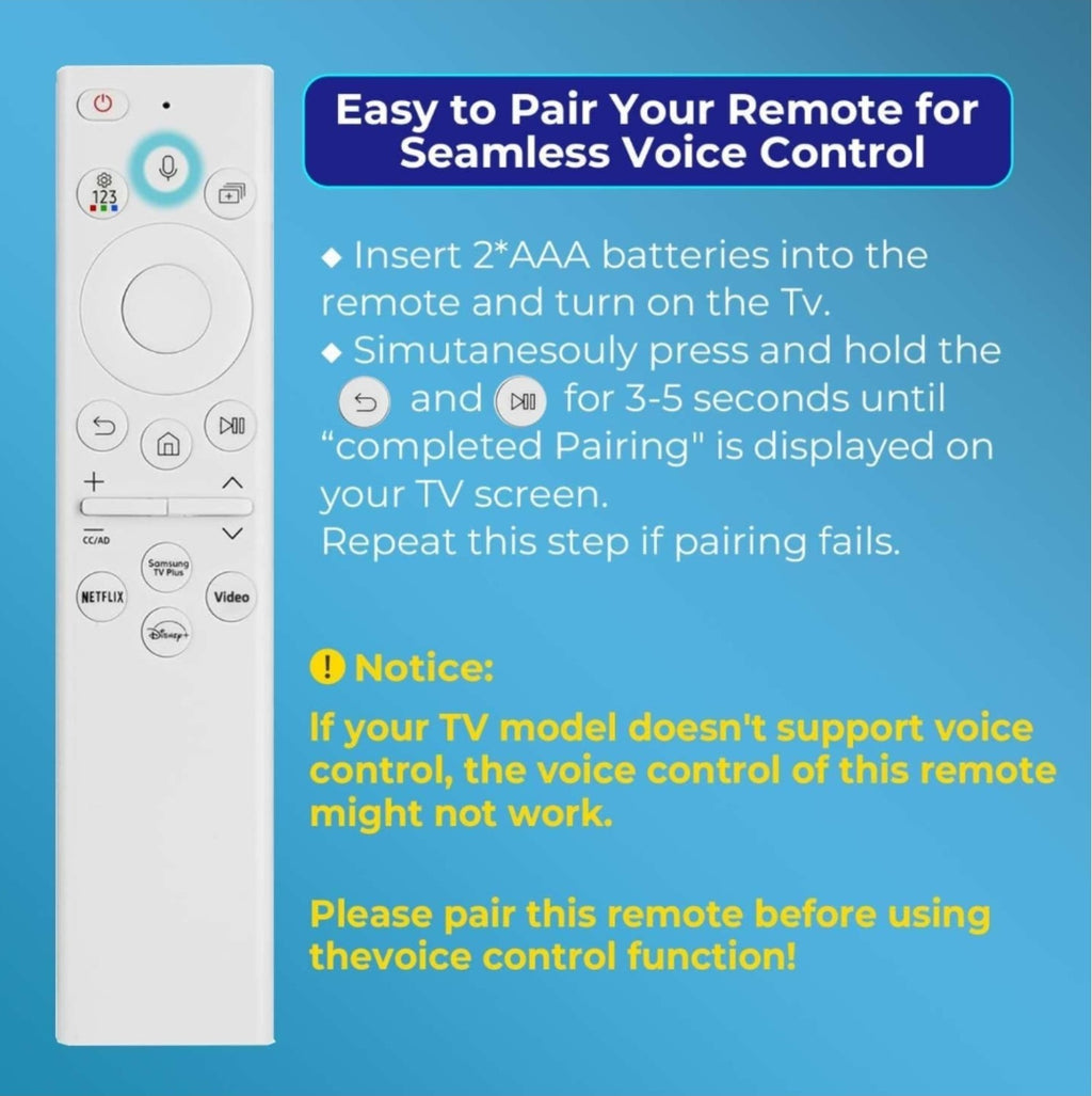 TV Remote for Samsung Frame Replacement 2019-2024 Smart Control with Voice