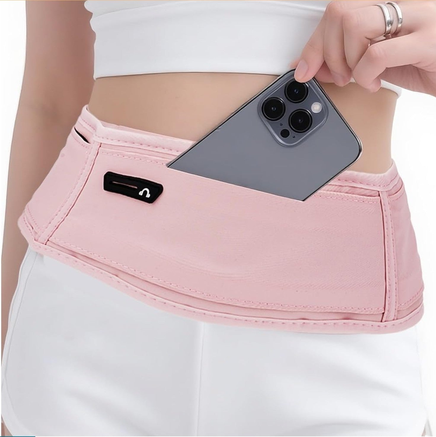 Slim Running Belt for Women Men,Runners Fanny Pack Phone Holder,Money Belt,Runni