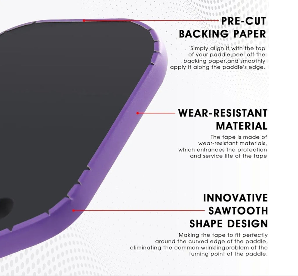 Pickleball Paddle Edge Guard Tape 3 Pack 26mm Width, Purple New Buy More & Save