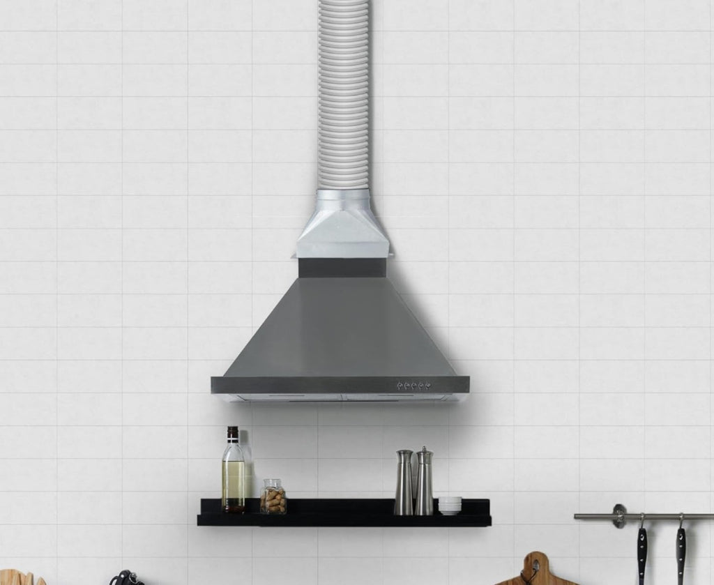 3-1/4 x 10 x 6 Rectangular to Round Duct Vent Range Hood Universally Compatible