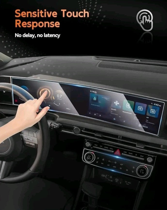 2025 2026 Hyundai Santa Cruz Screen Protector - 12.3 Inch All-in-One 9H HD Tempe