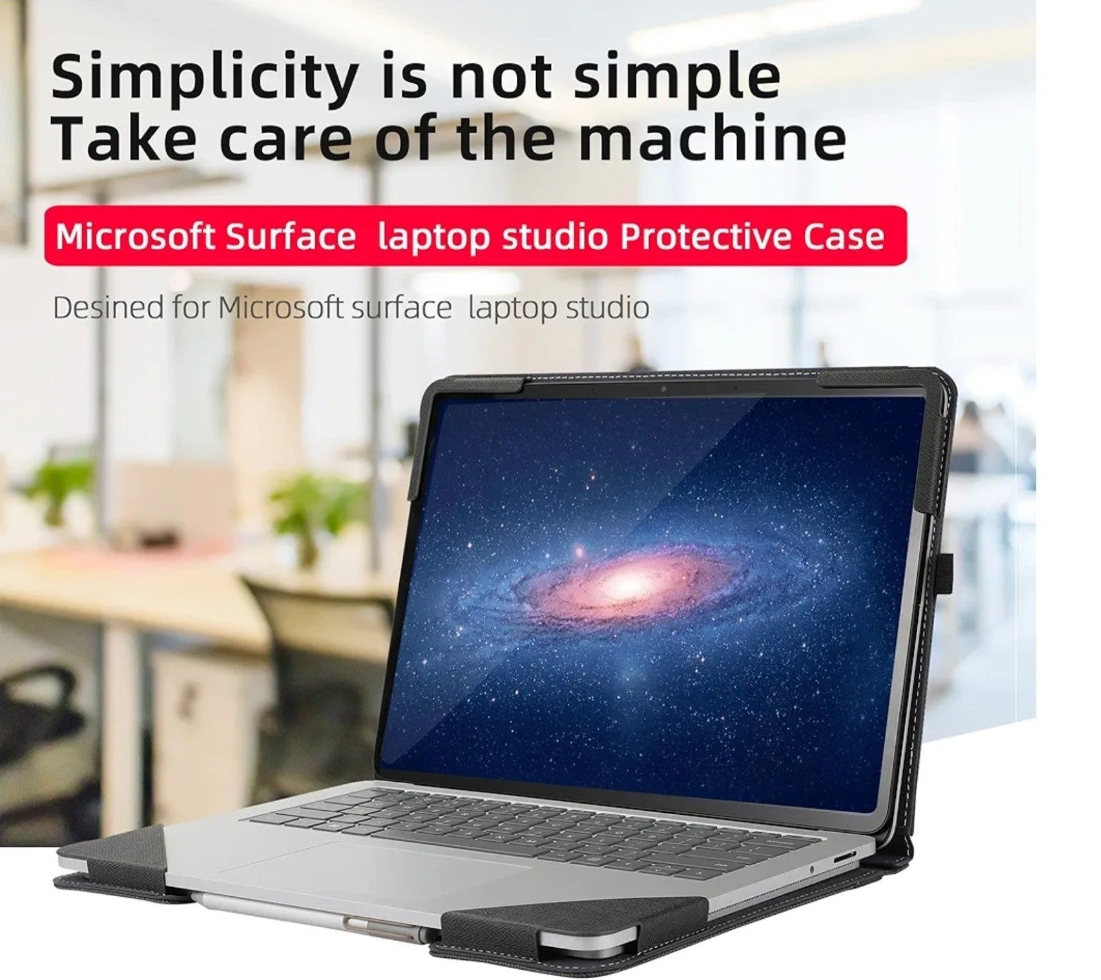 For Microsoft Surface Laptop Studio 2/1 Luxury PU Leather Protective Case Cover