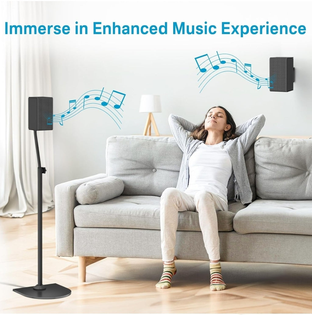 Speaker Stands Pair for Samsung HW-Q990C HW-Q990D Rear Speaker Stand with Wall M