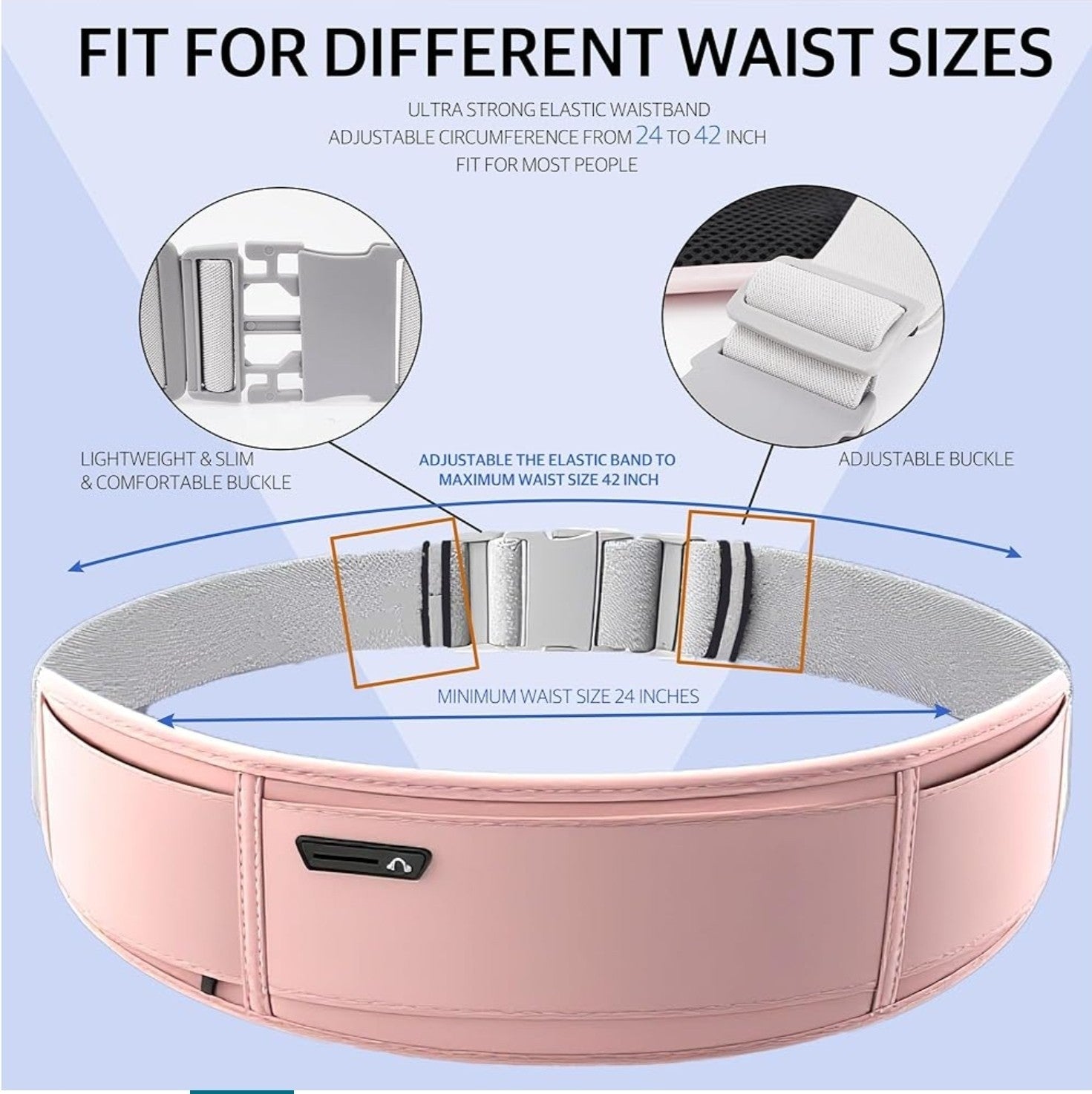 Slim Running Belt for Women Men,Runners Fanny Pack Phone Holder,Money Belt,Runni