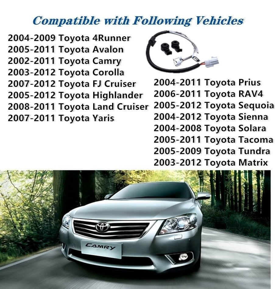 2 x KNOCK SENSOR with Harness For TOYOTA 3.3L CAMRY HIGHLANDER SIENNA ES330