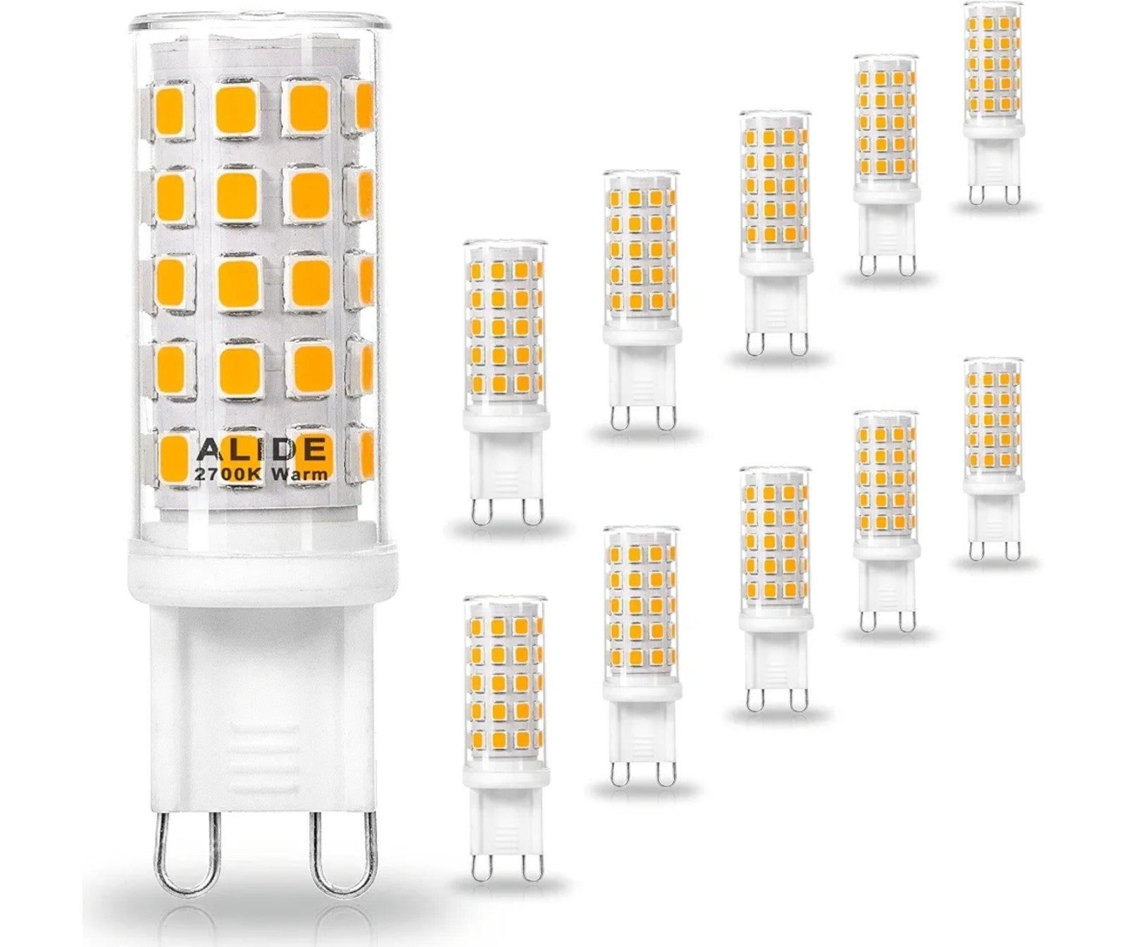 G9 Led Bulbs 5W Replace 50 Watt 60 Watt Halogen Equivalent,2700K Soft Warm 10 Pc