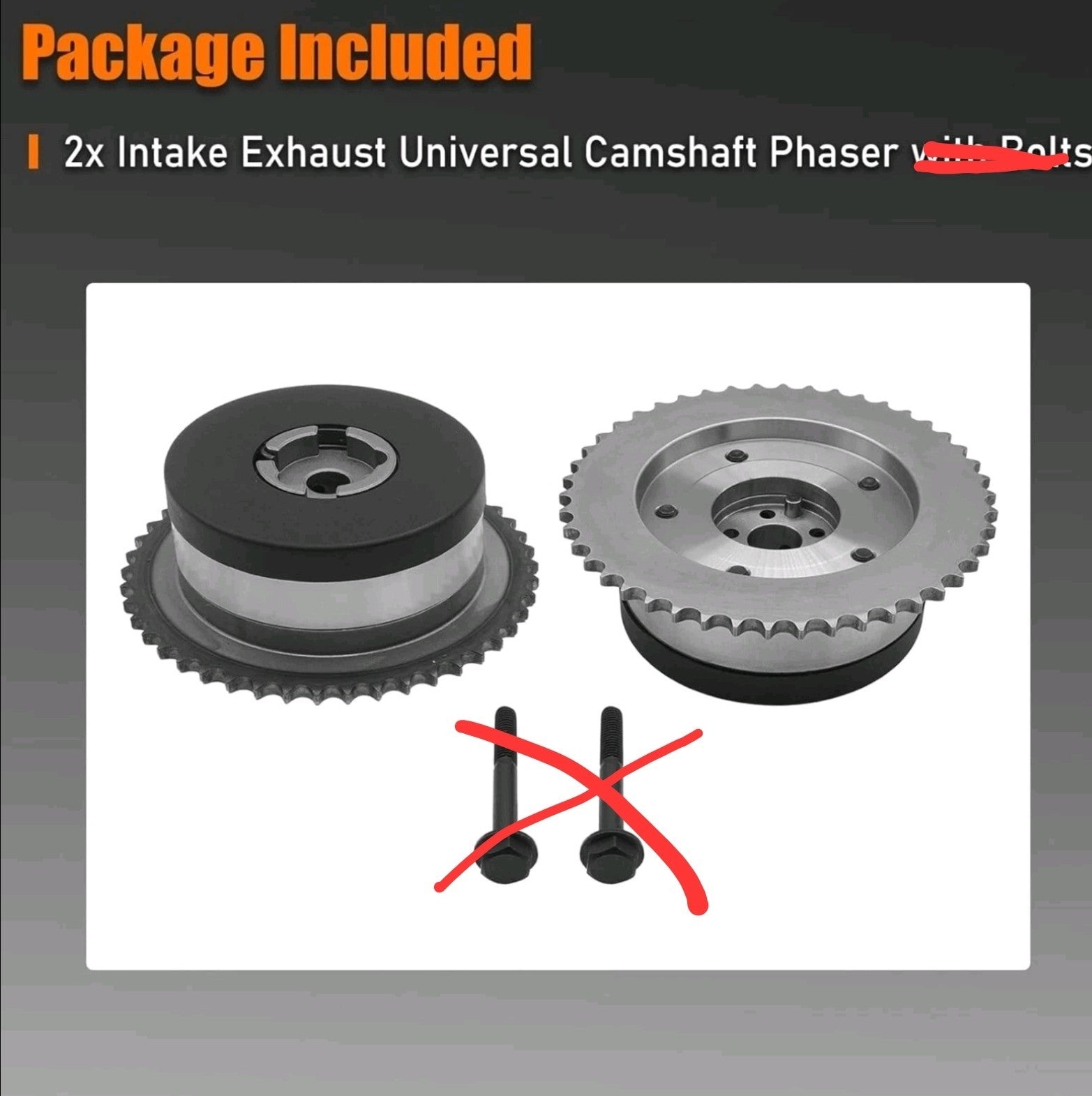 12621505 Sprocket Camshaft Phaser Gear For Buick Lacrosse GMC Terrain 2.4L
