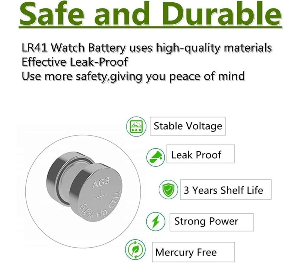 570Pcs AG3 LR41 Batteries 392 384 192 1.5V Alkaline Button Coin Cell Battery