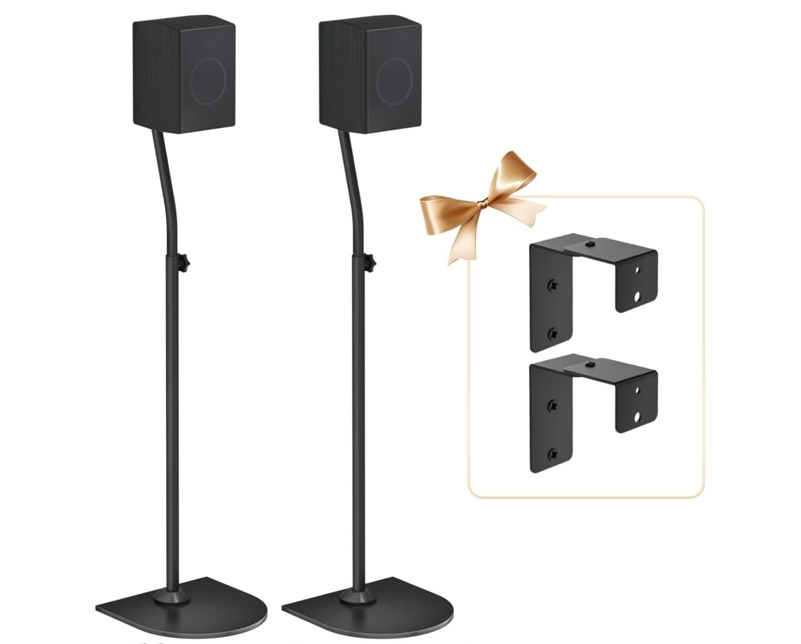 Speaker Stands Pair for Samsung HW-Q990C HW-Q990D Rear Speaker Stand with Wall M
