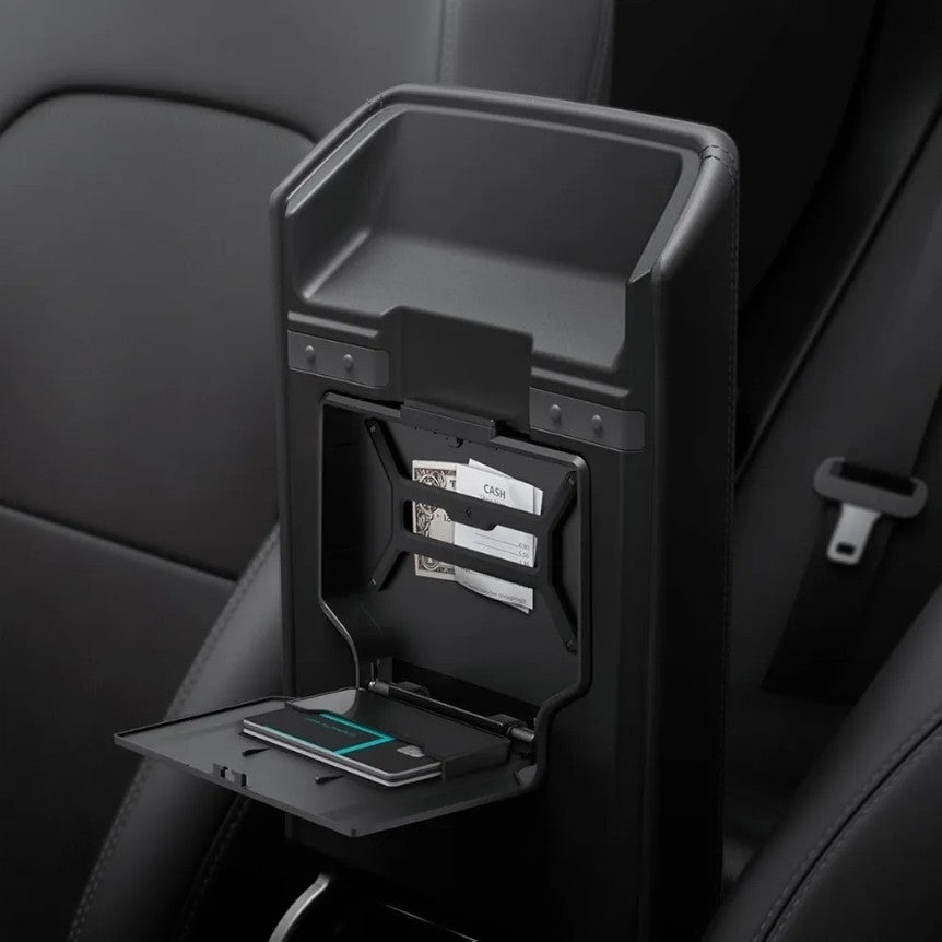 One-Tap Hidden Storage Box Designed for New Tesla Model Y 2025/2026 Refresh (Jun