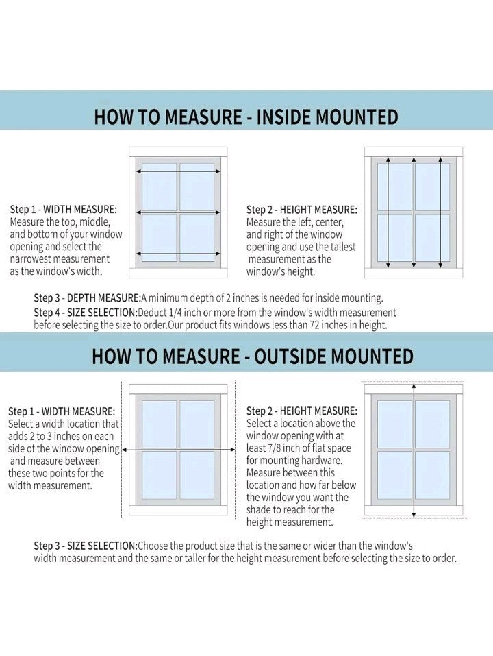 White Cordless Blackout Roller Shades - 52x72 Thermal Pull Down Window Blinds