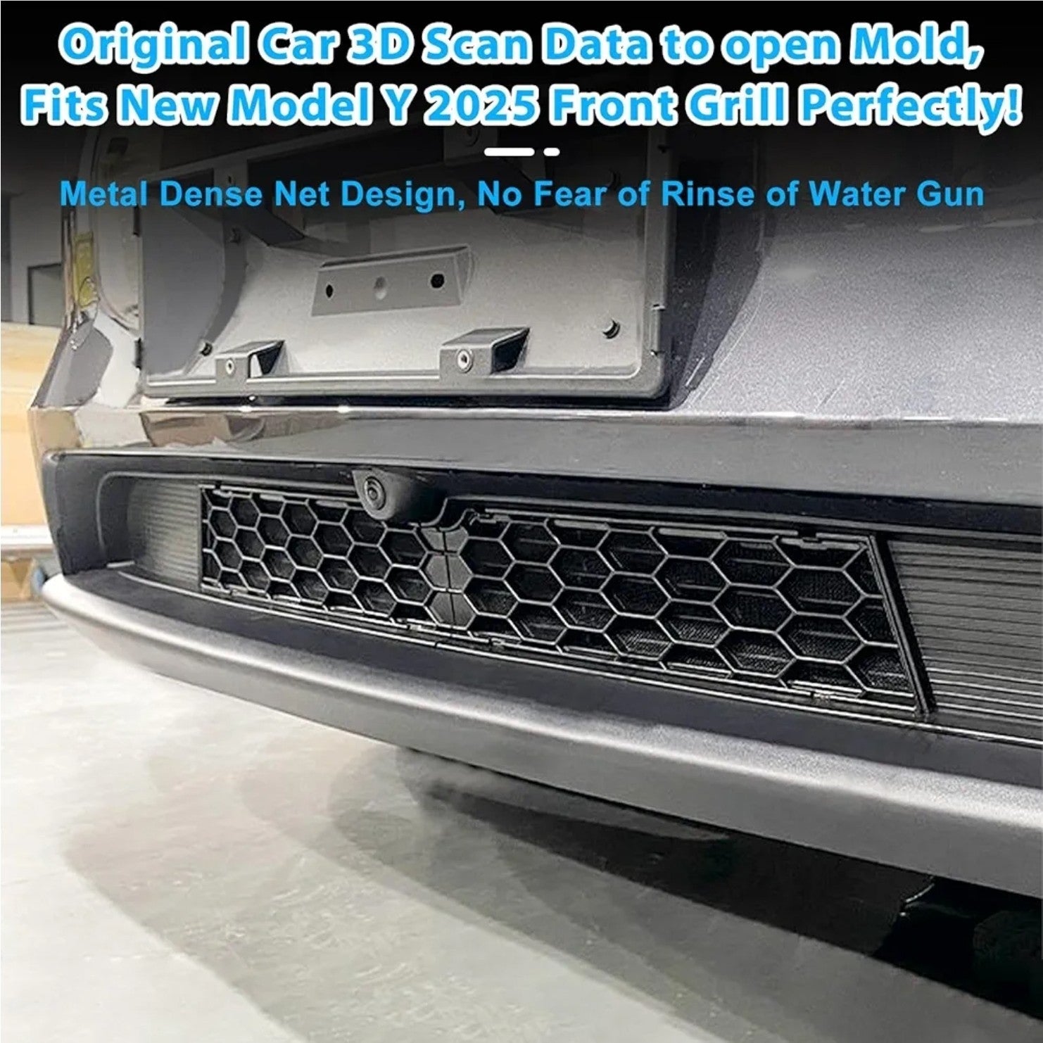 For 2025 2026 Tesla New Model Y Juniper Front Grill Mesh Insert Air Inlet Vent