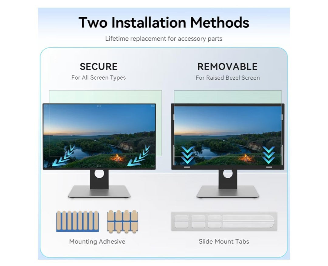 [2-Pack] 22" 16:10 Monitor Screen Protector Anti-Blue Light for Lenovo Asus HP..